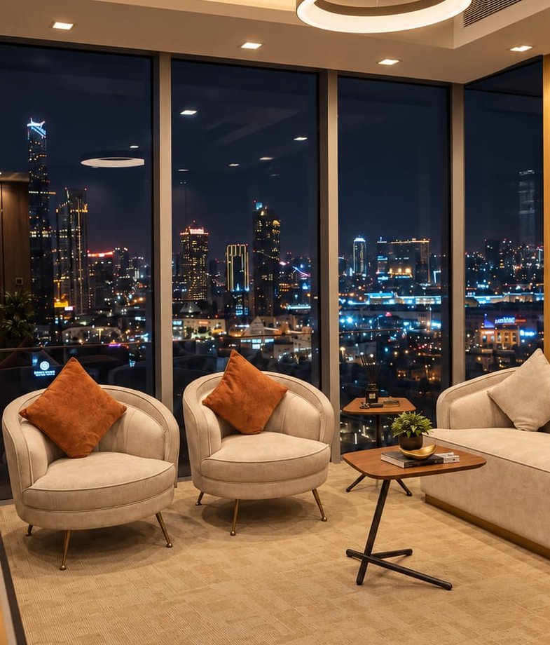 Client lounge at the firm’s office